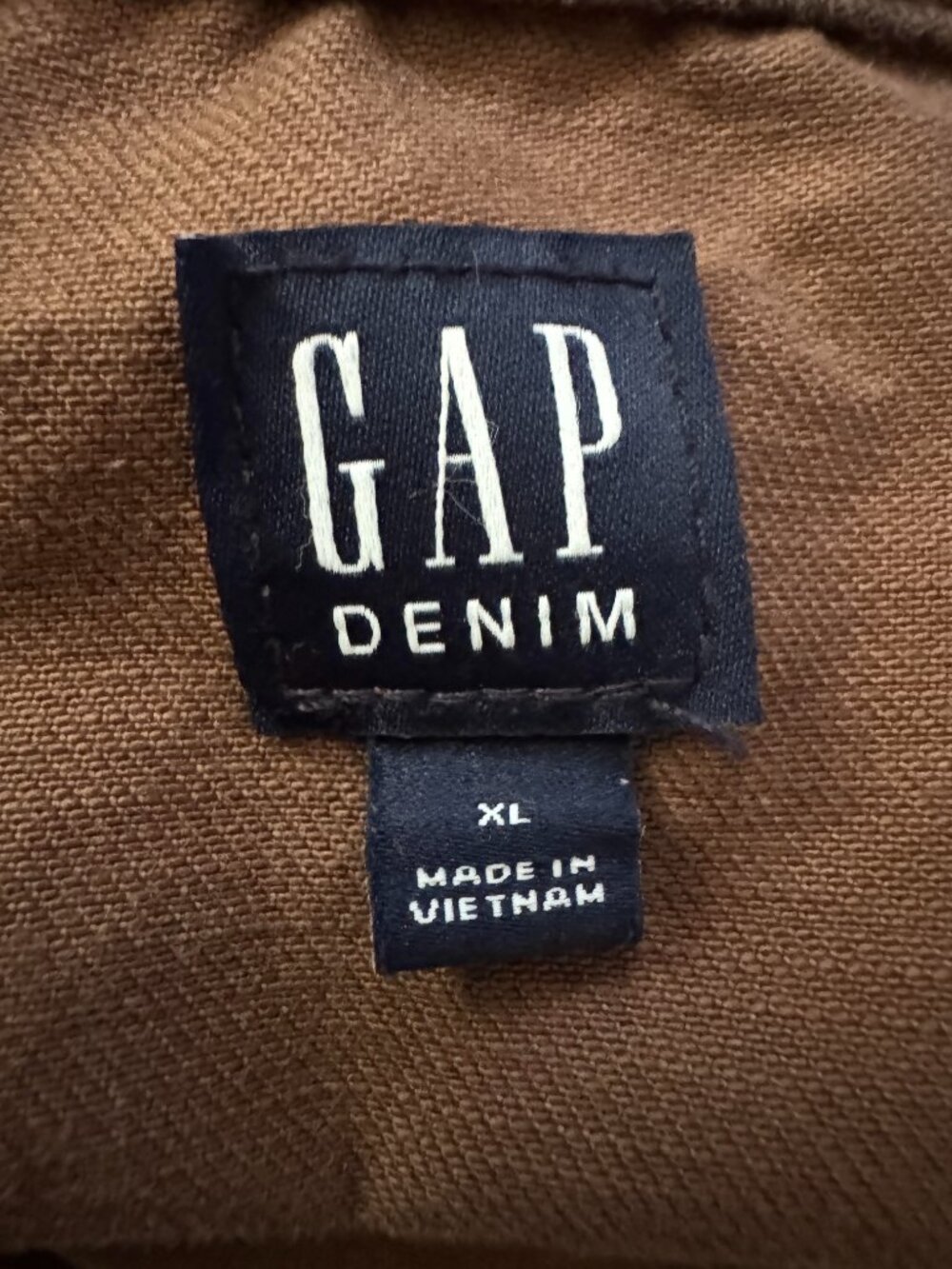 Gap - XL- Denim Leopard Print -Brown - Picture 3 of 3